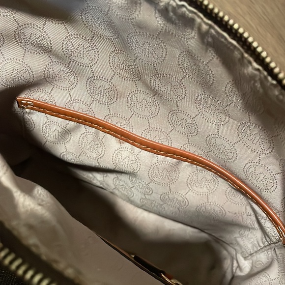 Michael Kors brown MK logo crossbody purse - Picture 8 of 9